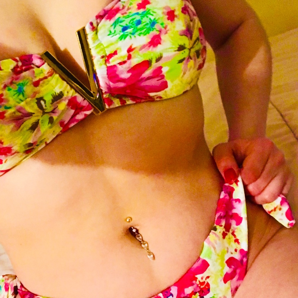 Floral two piece bikini